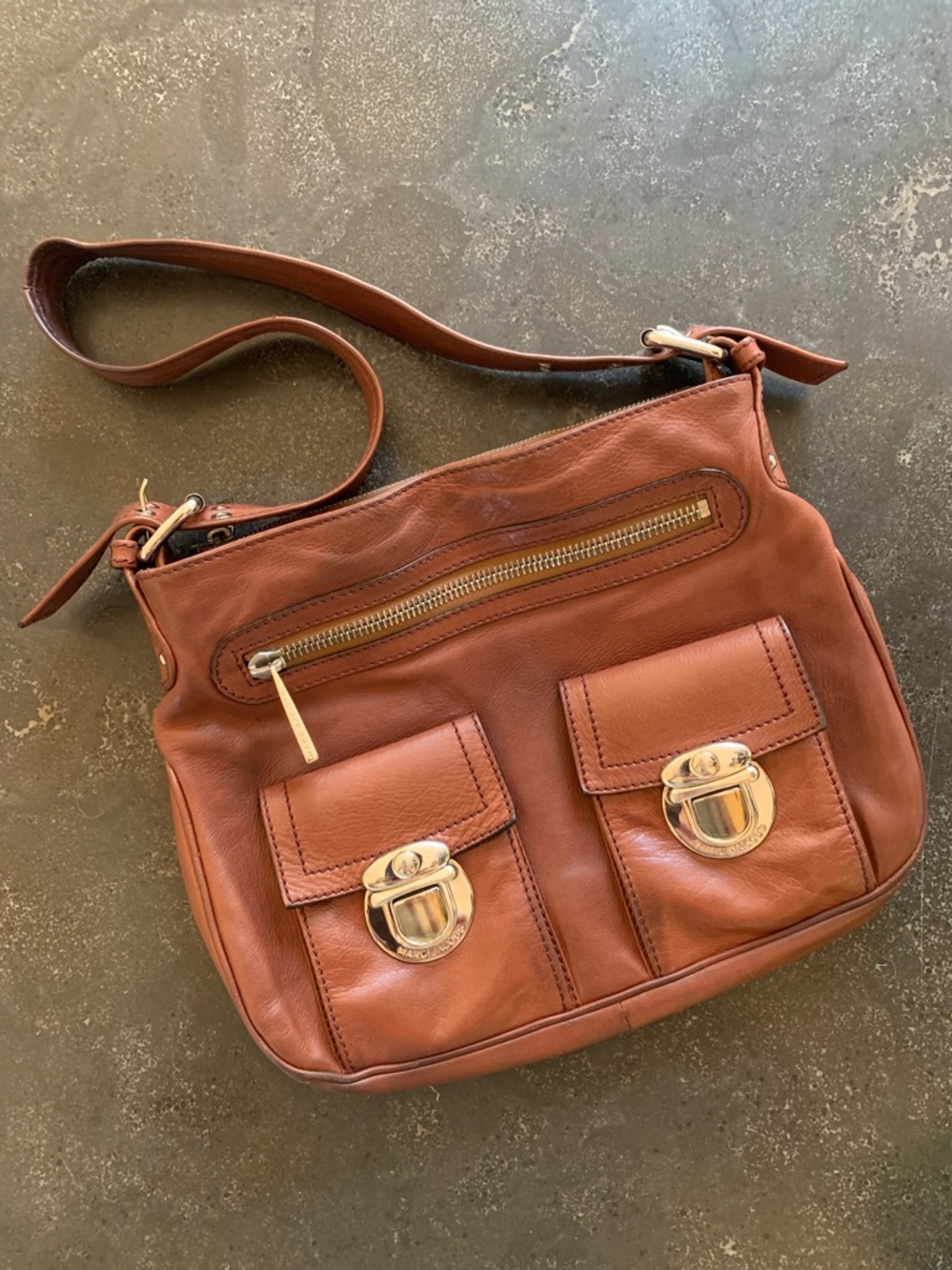 Vintage Marc Jacobs Sofia Brown Leather Bag / Purse